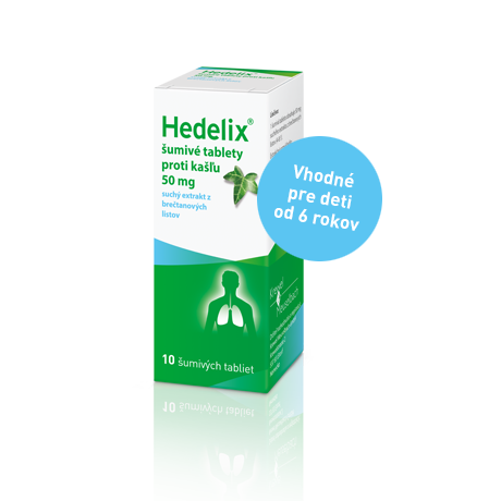 Hedelix® Šumivé tablety proti kašľus